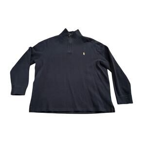 Polo Ralph Lauren Blue 1/4 Zip Pullover Sweatshirt Mens XL